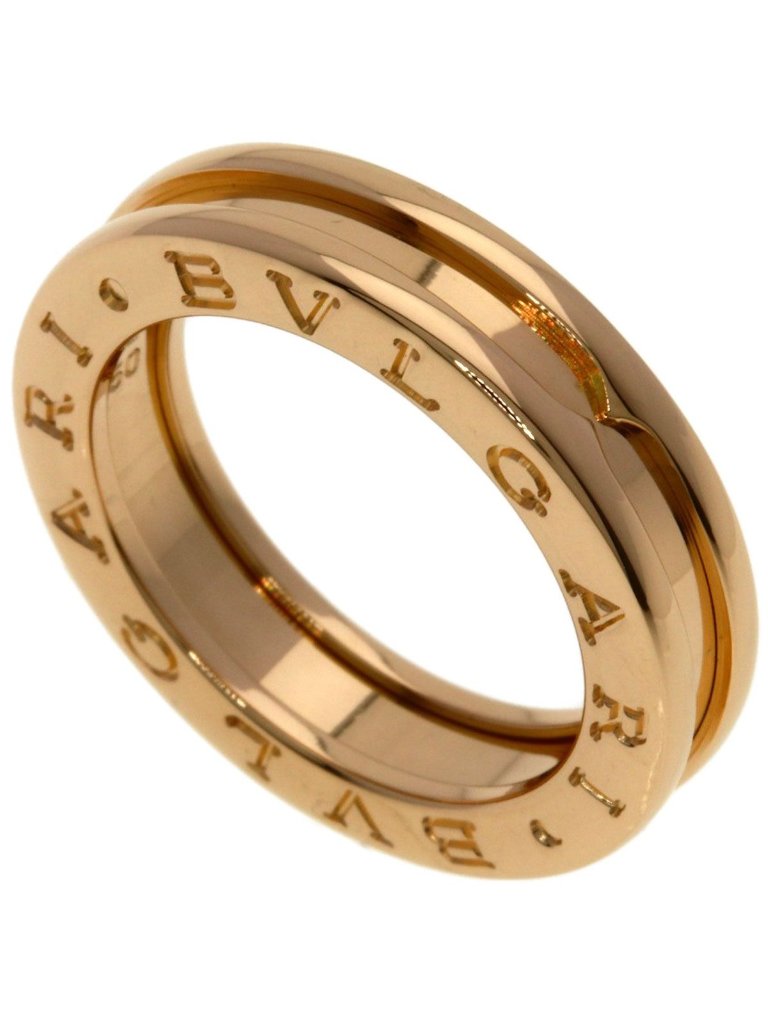 Bvlgari B-Zero One Band 50 Ring 18k Pink Gold
